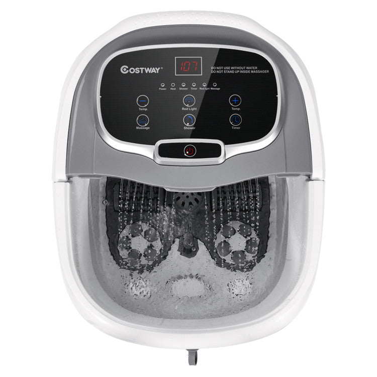Portable Heated Home Foot Spa Bath Motorized Massager with 3 Adjustable Temperature and Timer