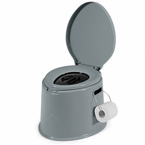 Portable Travel Toilet with Paper Holder for Camping Indoor Outdoor