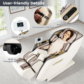SL Track 3D Massage Chair Full Body Zero Gravity Massage Recliner with Airbags
