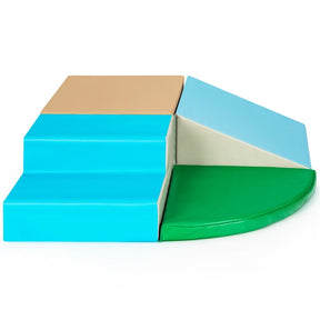4-Piece Soft Toddler Corner Climbing Sliding Blocks