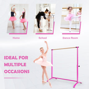 130 cm Ballet Barre Bar, Freestanding Exquisite Beech Wood Dancing Bar