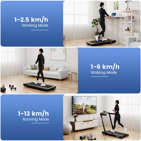 Electric Running Machine with LED Display & Workout APP for Home