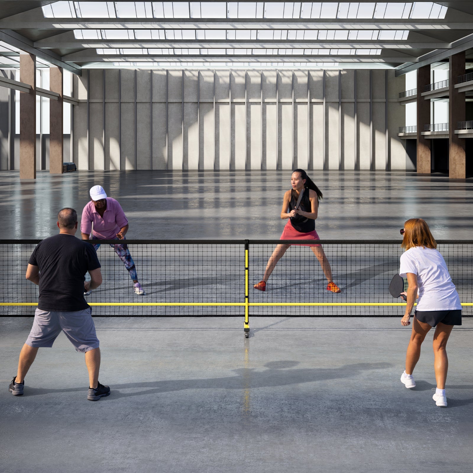 Portable Pickleball Net, 6.75m Regulation Size Pickle Ball Net System