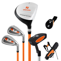Kids Complete Golf Clubs Set, Right Handed Golf Club Set for Boys & Girls Aged 8-10 Years