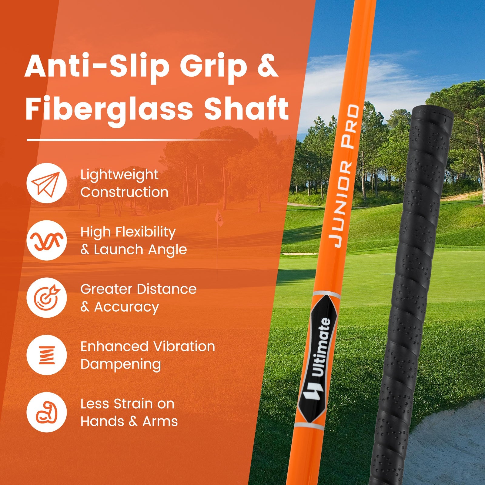 Kids Complete Golf Clubs Set, Right Handed Golf Club Set for Boys & Girls Aged 8-10 Years