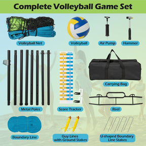 Portable Outdoor Volleyball Net Set