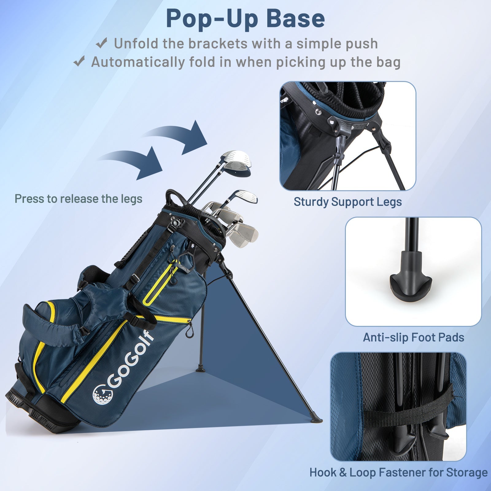 Complete Golf Club Set for Men with Stand Bag