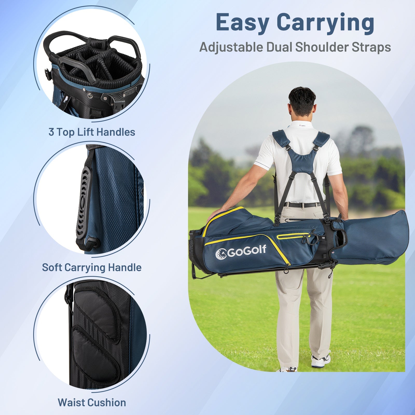 Complete Golf Club Set for Men with Stand Bag