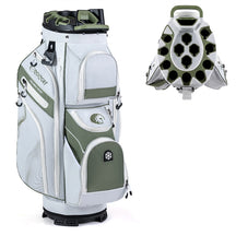 Hikidspace Golf Cart Bag, Molded Lock Top Golf Bag w/14-Way Full Length Dividers