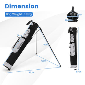 Lightweight Golf Stand Bag, Pitch n Putt Golf Bag for The Driving Range