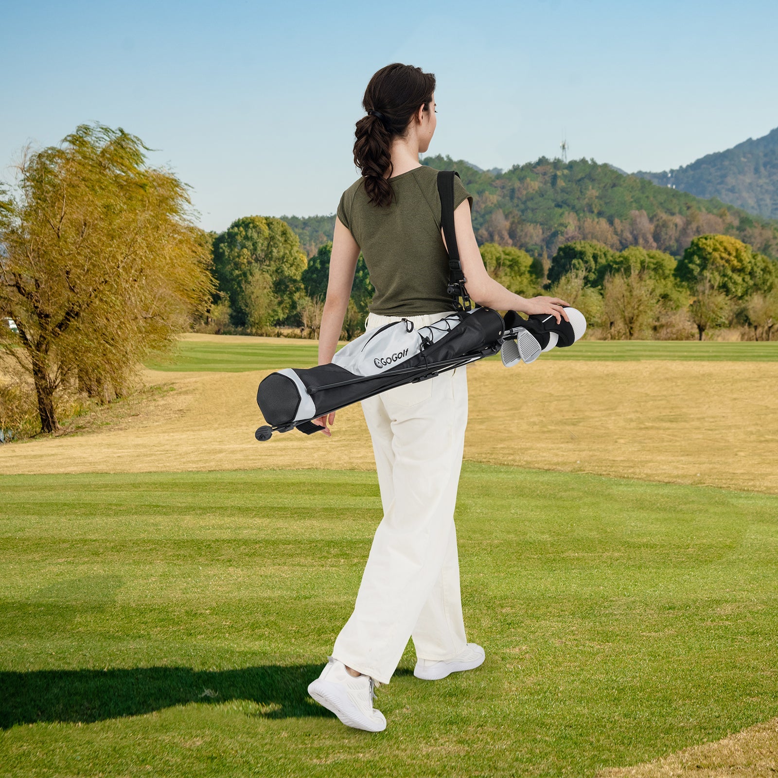Lightweight Golf Stand Bag, Pitch n Putt Golf Bag for The Driving Range
