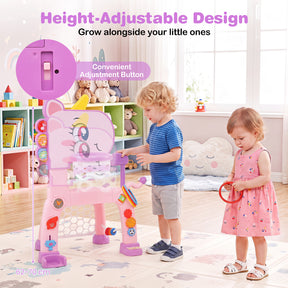 Dinosaur Toddler Basketball Hoop & Soccer Ball Activity Center