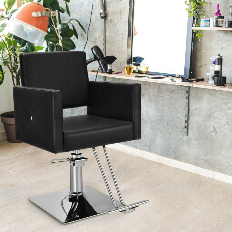 Salon Chair for Hair Stylists with Adjustable Swivel for Barbershops, Beauty Salon
