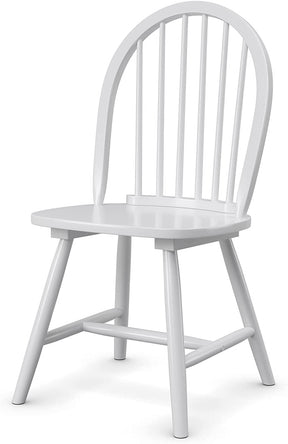 Set of 2 Vintage Windsor Wood Dining Chairs with Armless Spindle Back for Kitchen Dining Room