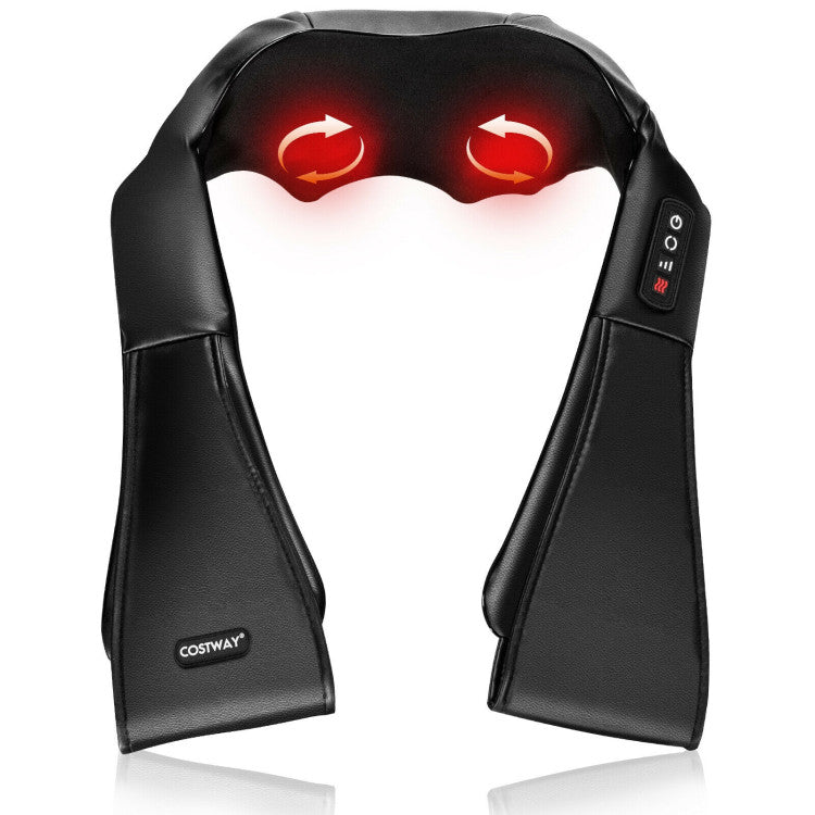Shiatsu Neck Massager with Heat and Deep Tissue 3D-Kneading for Home and Office