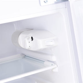 3.2 cu ft. Stainless Steel Compact Refrigerator 2-Door Mini Fridge Freezer Cooler for Dorm Office Apartment