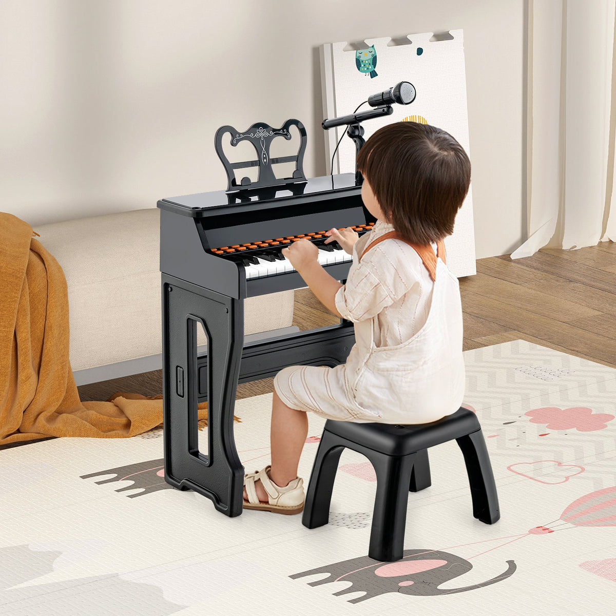 37-Key Piano Keyboard Toy, Educational Gift for Toddlers Aged 3+ Years Old