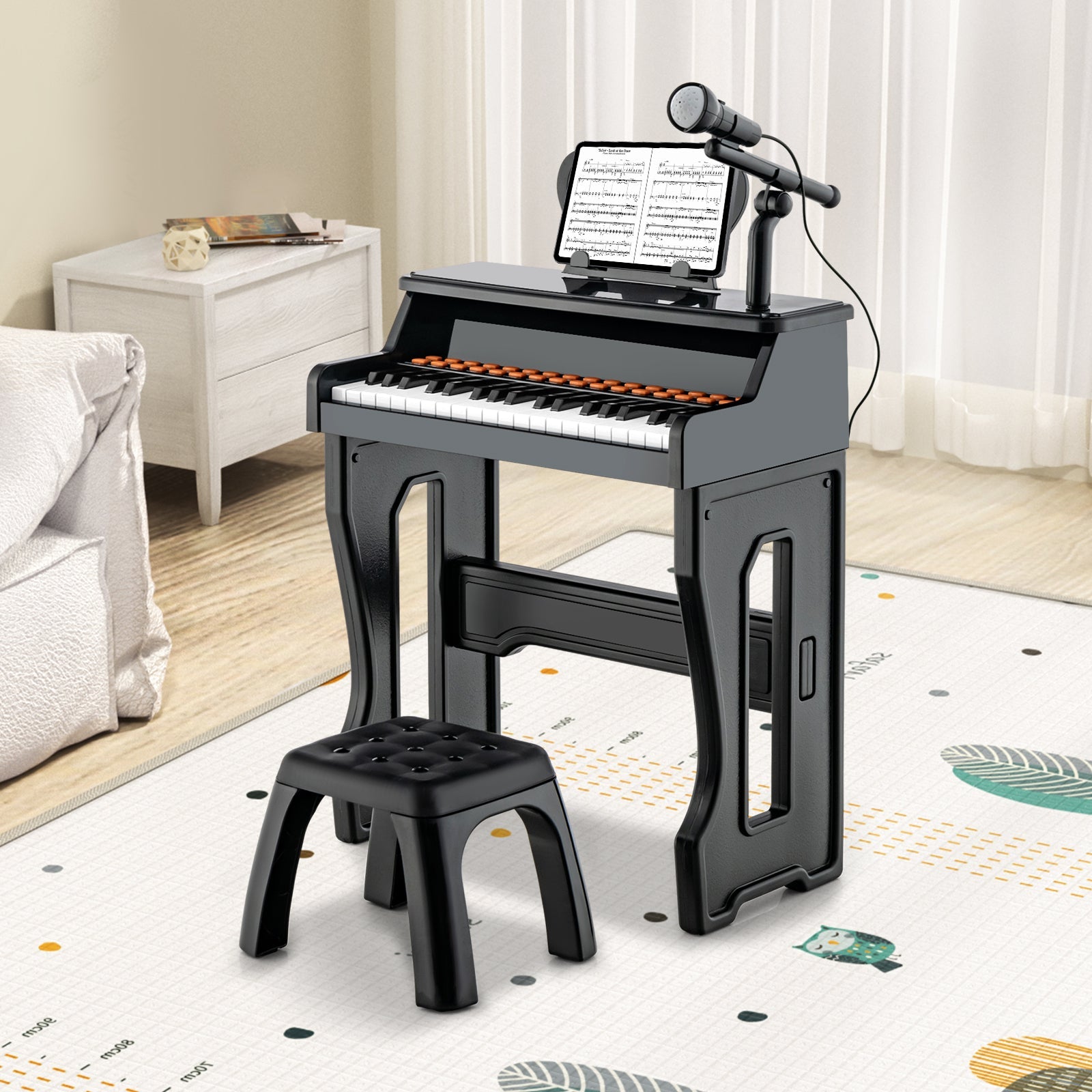 37-Key Piano Keyboard Toy, Educational Gift for Toddlers Aged 3+ Years Old