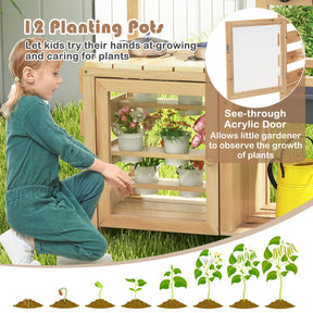 Mud Kitchen, Kids Pretend Play Kitchen Toy Set for Children 3+ Years Old