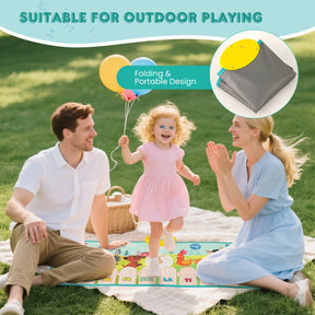Floor Piano Mat for Toddlers, 10 Keys & 10 Built-in Songs, Kids Sensory Educational Toy Gift