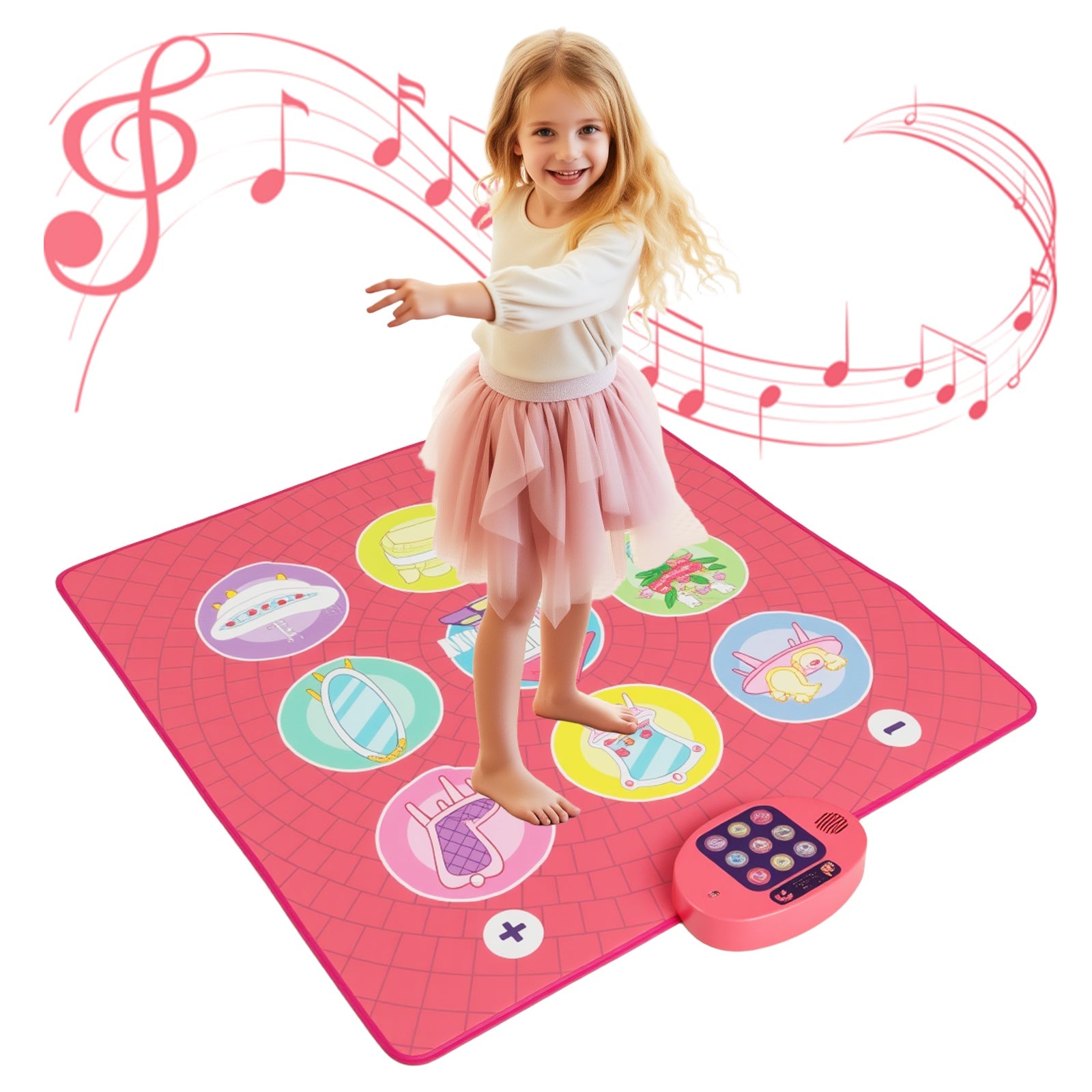 Fun Dance Mat for Kids with 5 Levels 9 Keyboard Sounds and 9 Demo Songs