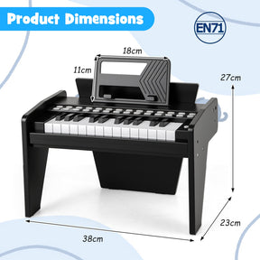 25 Keys Kids Piano Keyboard, Mini Digital Piano Toy with Adjustable Speed & Volume