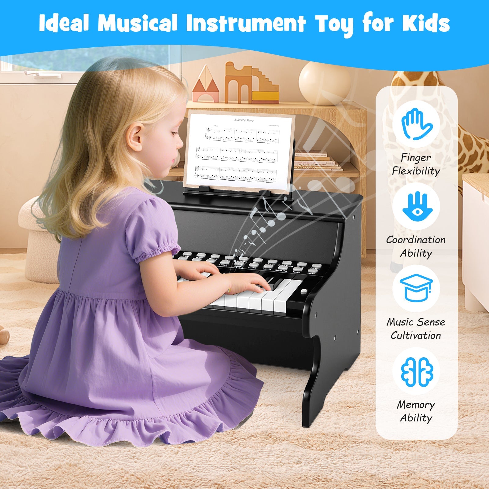 Educational Music Instrument for Boys and Girls Aged 3+ Years Old