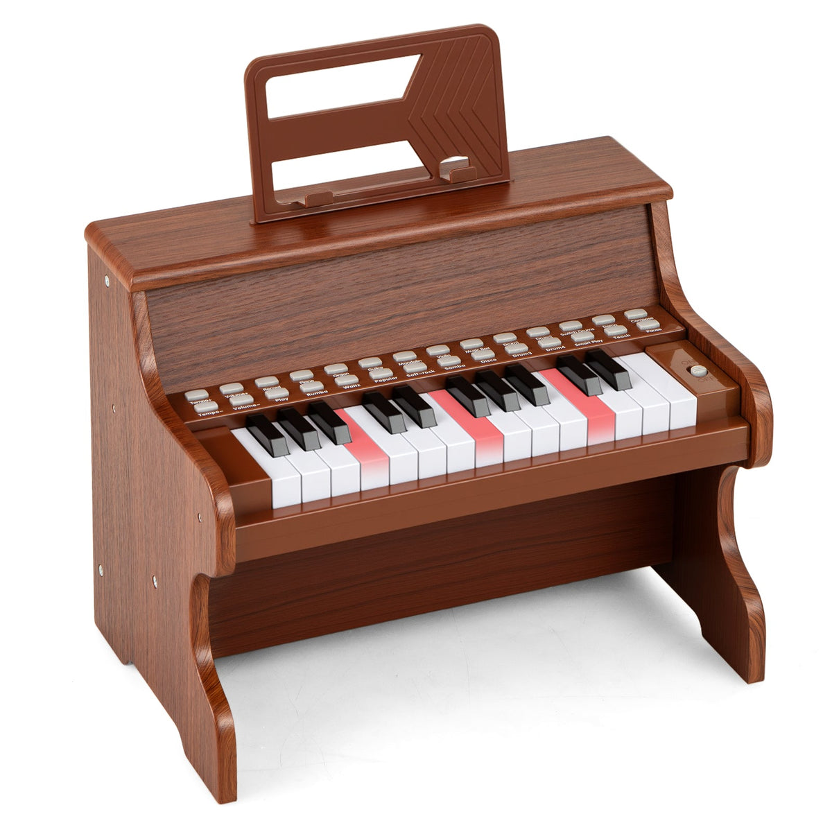 25 Keys Kids Piano Keyboard, Mini Digital Piano Toy with Adjustable Speed & Volume