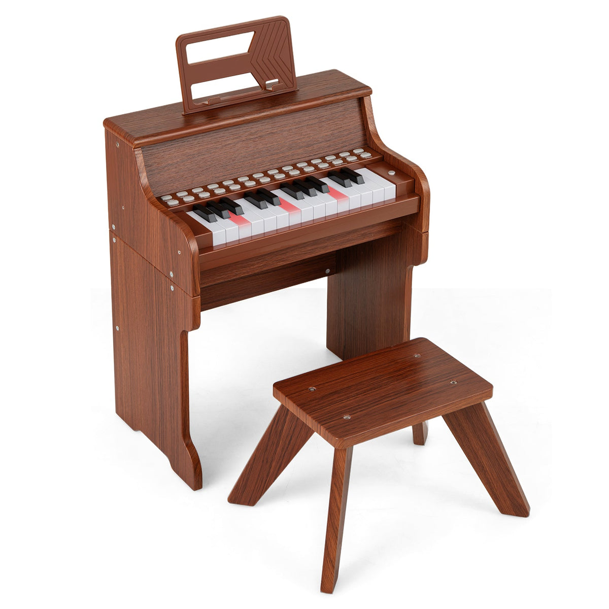 25 Keys Kids Piano Keyboard with Stool for Boys and Girls Aged 3+ Years Old