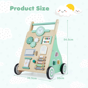 Baby Push Walker with Activity Center & 3 Different Blocks