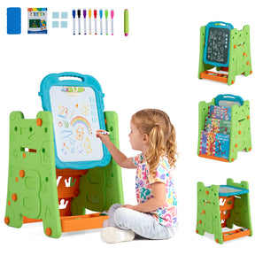 3 in 1 Art Easel for Kids, Double Sided Magnetic Board
