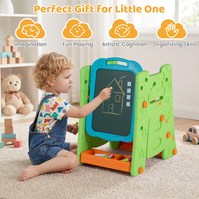 3 in 1 Art Easel for Kids, Double Sided Magnetic Board