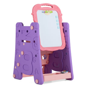 3 in 1 Art Easel for Kids, Double Sided Magnetic Board
