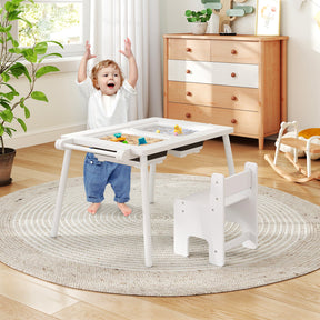 Sensory Table & Chair Set for Kids 2-8