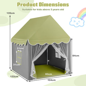 HONEY JOY Kids Play Tent, Large Playhouse with Star Ornaments