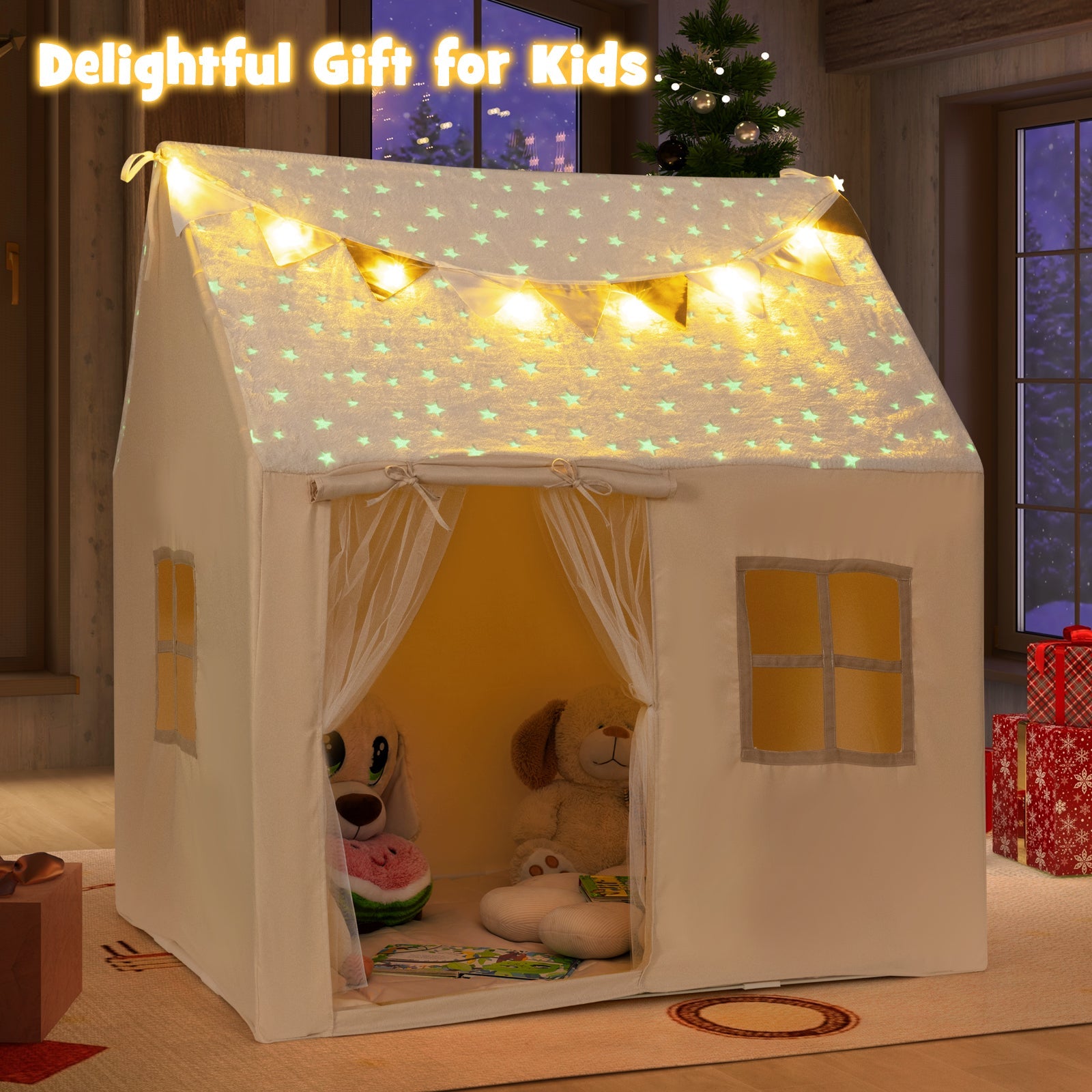 Indoor Washable Bed Tent for Boys and Girls Aged 3+ Years Old