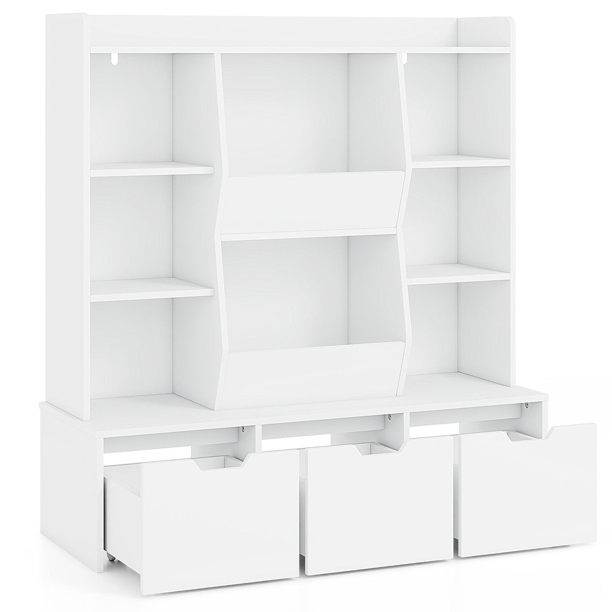 Toy Storage Organizer with 3 Movable Drawers