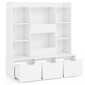 Toy Storage Organizer with 3 Movable Drawers