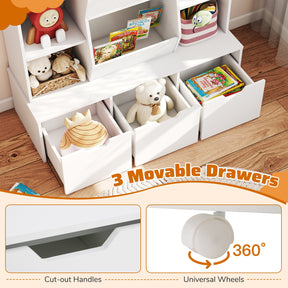 HONEY JOY Versatile Storage Cabinet for Kids Room, Bedroom, Playroom