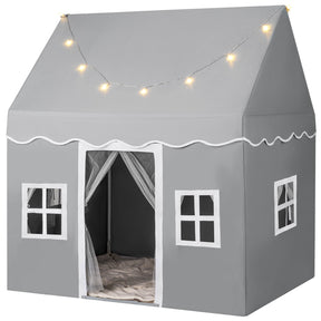 Kids Play Castle Tent Large Playhouse Toys Gifts with Star Lights Washable Mat