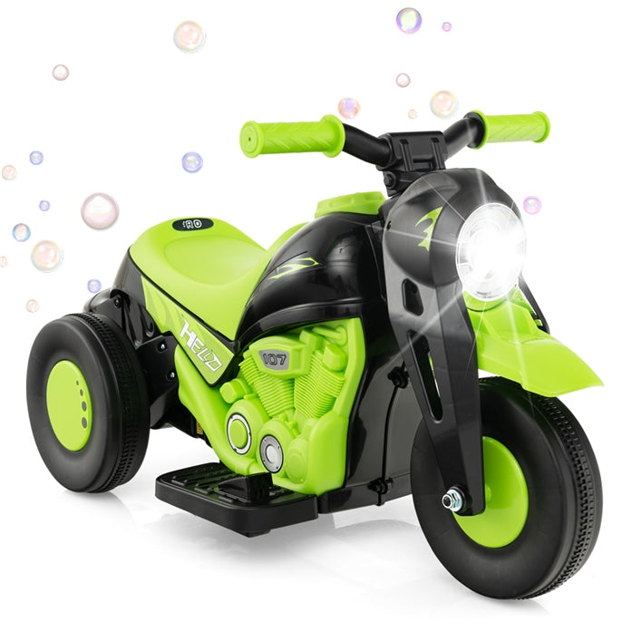 Electric Kid Ride on Motorcycle with Bubble Maker and Music Button