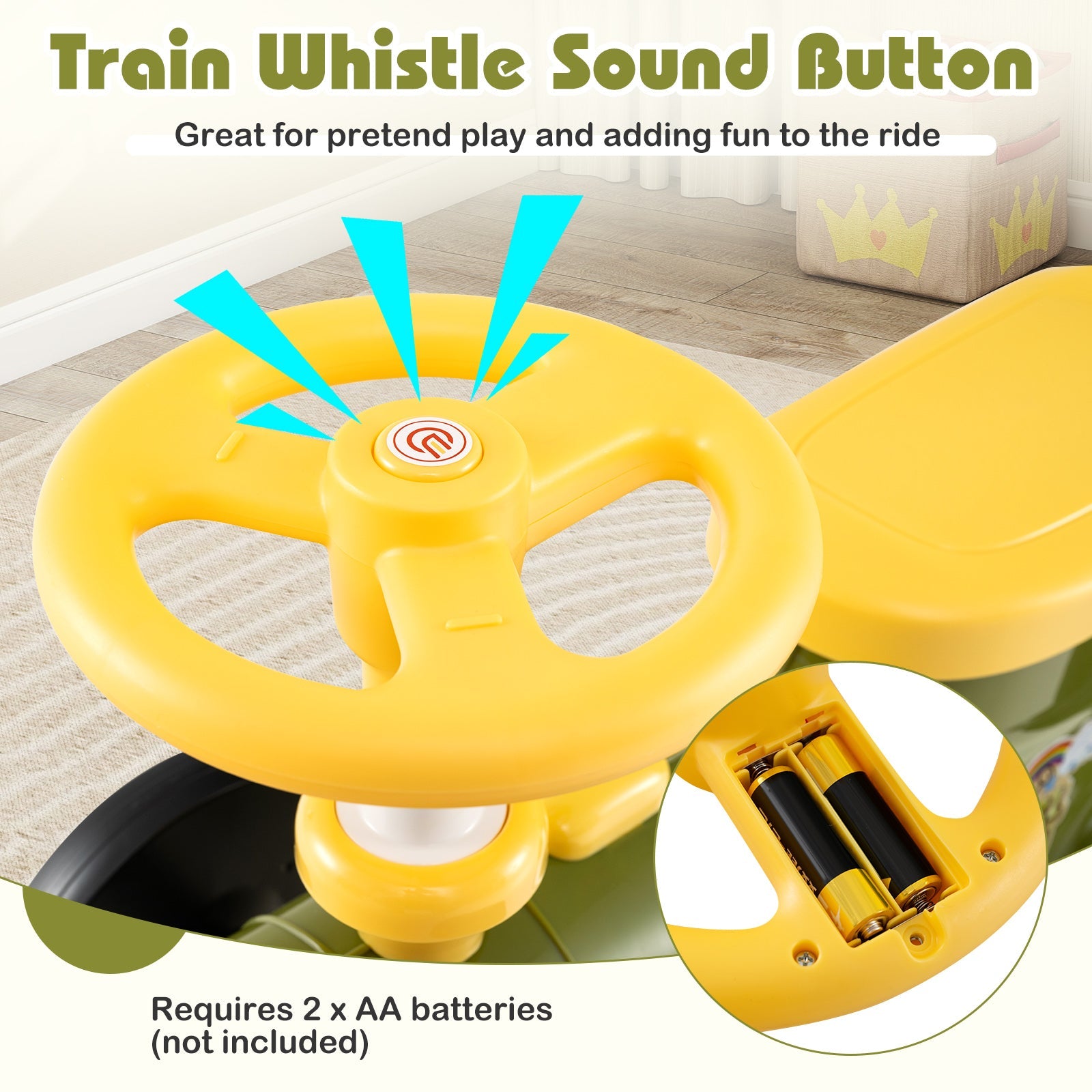Ride on Push Car, Toddler Ride Racer for Boys Girls Aged 19-36 Months