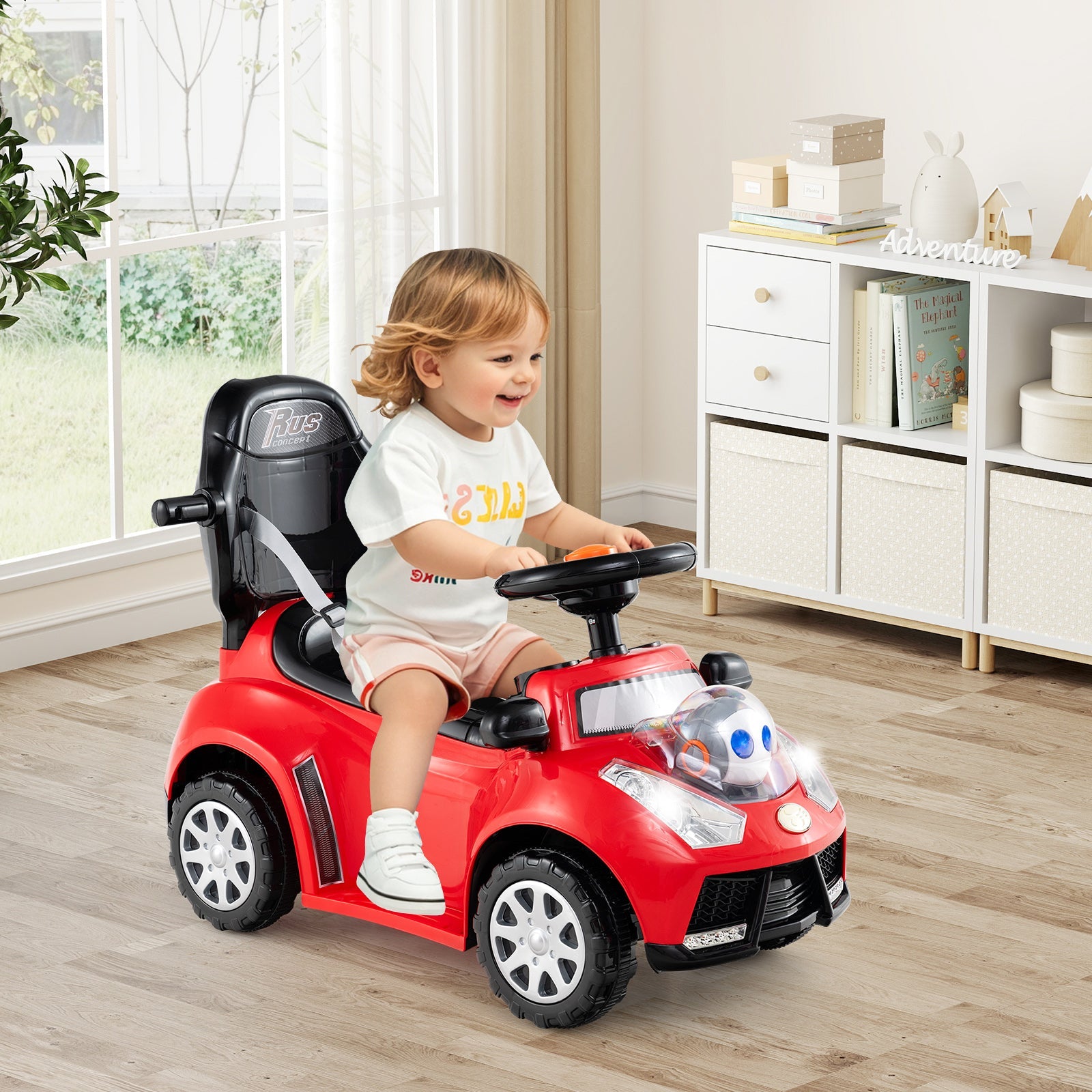 3 in 1 Push Car for Toddler, Stroller Sliding Walking Car for Boys & Girls