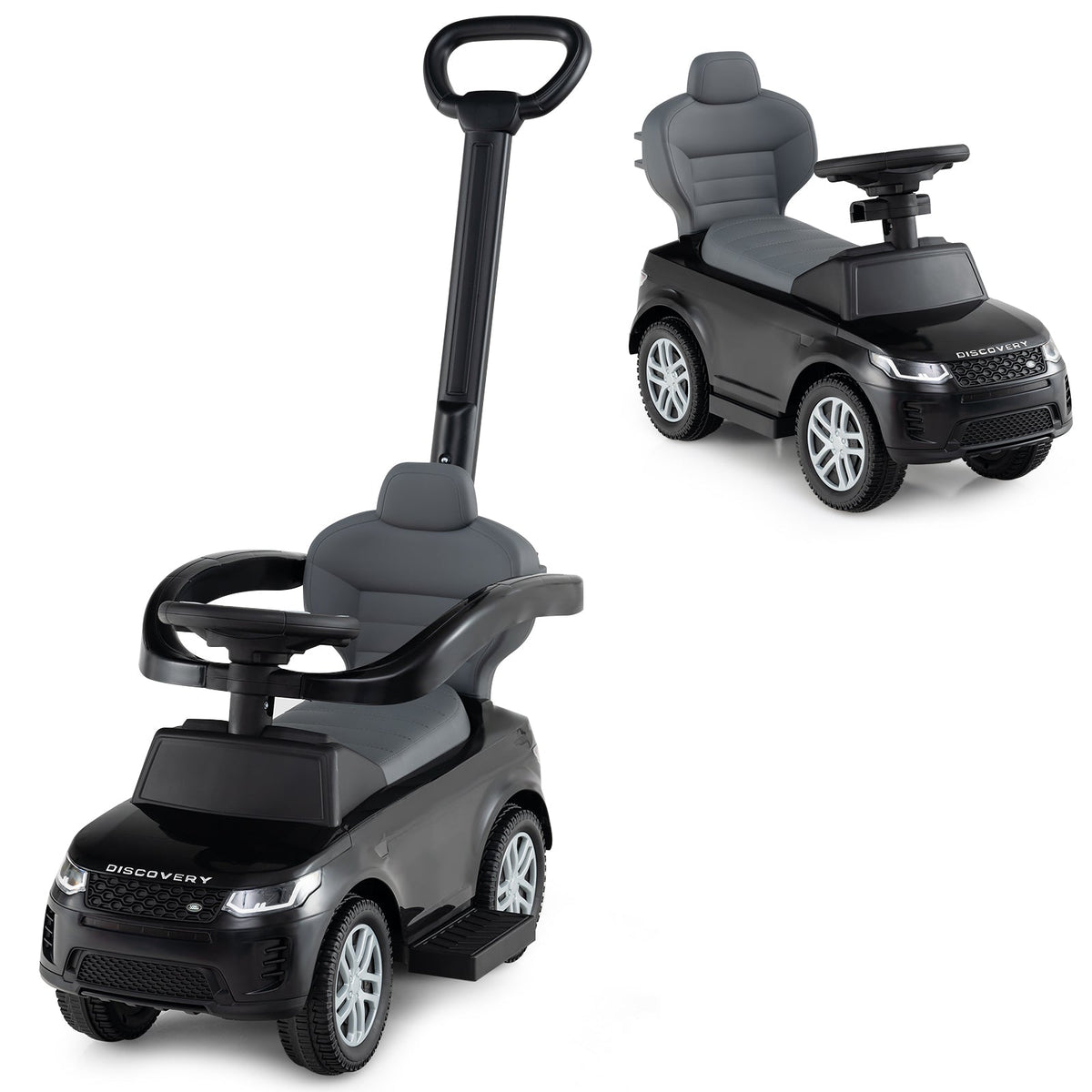 3 in 1 Push Car for Toddlers, Licensed Land Rover Discovery Ride on Toy