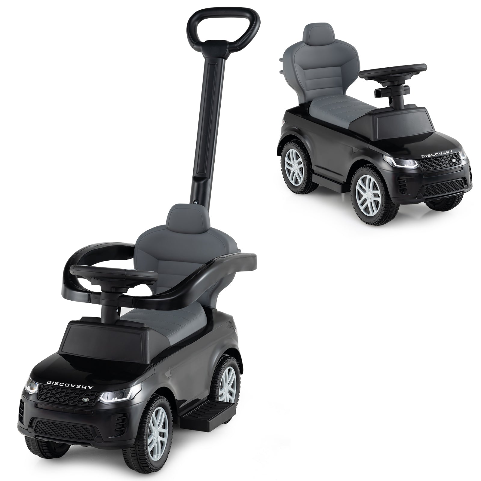 3 in 1 Push Car for Toddlers, Licensed Land Rover Discovery Ride on Toy