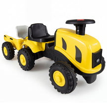 2-in-1 Ride on Tractor with Detachable Trailer, Foot-to-Floor Sliding Car with Air Horn, Dashboard