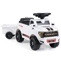 Licensed Ford Kids Ride On Push Car w/Detachable Trailer & Truck Engine Toy