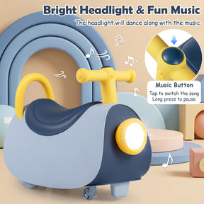 Kids Ride On Push Car with Headlight & Music