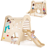 8-in-1 Indoor Jungle Gym, Montessori Climbing Playset for Kids Aged 3+ Years Old