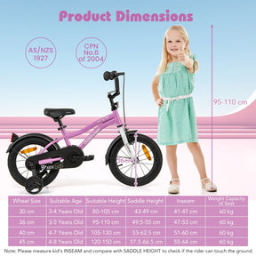36cm Children Training Bicycle with Adjustable Seat